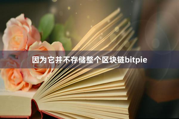 因为它并不存储整个区块链bitpie