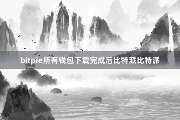 bitpie所有钱包下载完成后比特派比特派