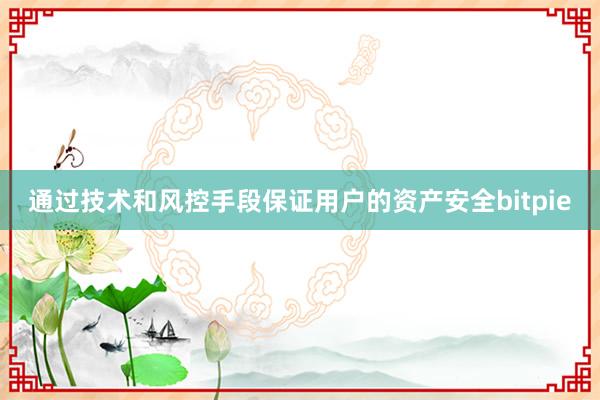 通过技术和风控手段保证用户的资产安全bitpie