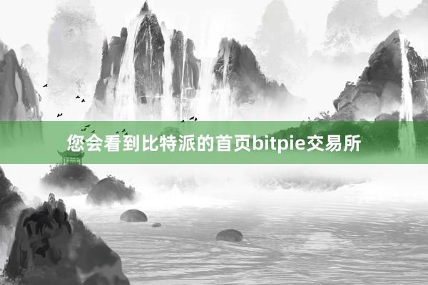 您会看到比特派的首页bitpie交易所