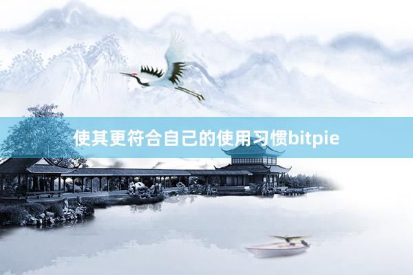 使其更符合自己的使用习惯bitpie