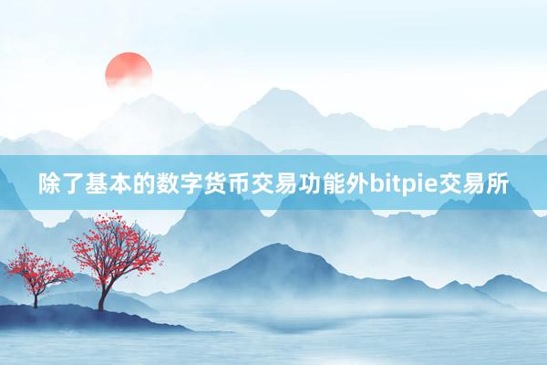 除了基本的数字货币交易功能外bitpie交易所