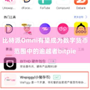 比特派Omni有望成为数字货币范围中的逾越者bitpie